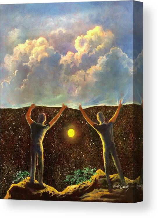 New Canvas Print featuring the painting A New Day by Rand Burns