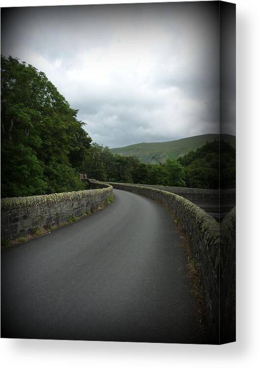 Abandon Canvas Print featuring the photograph Abandon road by Lukasz Ryszka