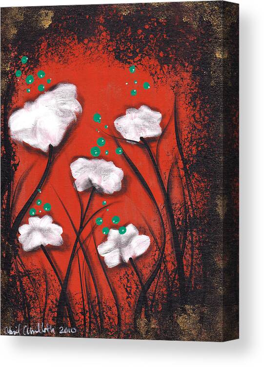 Abstract Canvas Print featuring the painting Abiy by Abril Andrade