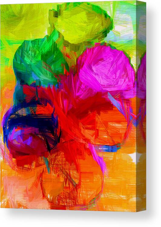  Canvas Print featuring the digital art Abstract 23 by Rafael Salazar