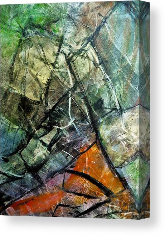 Abstract Canvas Print featuring the painting Abstract #323 by Jim Whalen