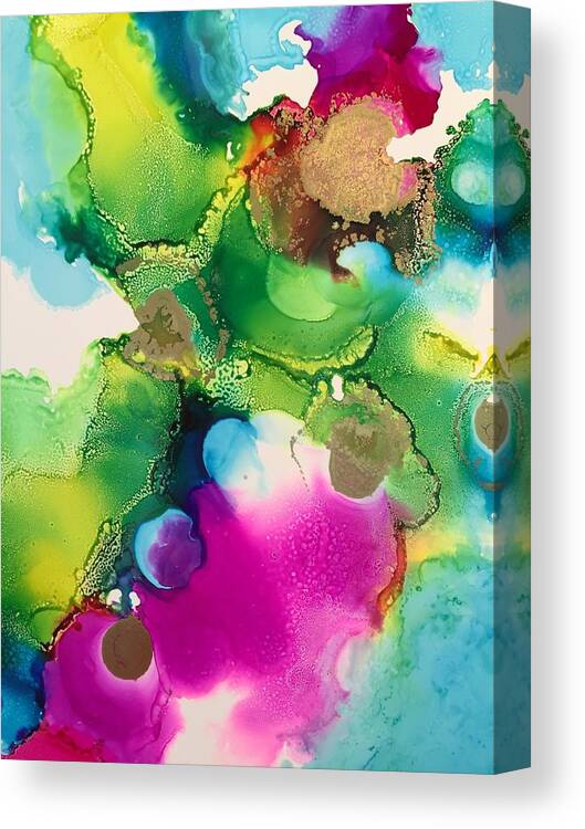 Abstract Canvas Print featuring the painting Acceptance by Tara Moorman