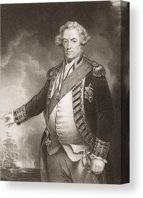 Duncan Canvas Print featuring the drawing Adam Duncan, 1st.viscount Duncan by Vintage Design Pics