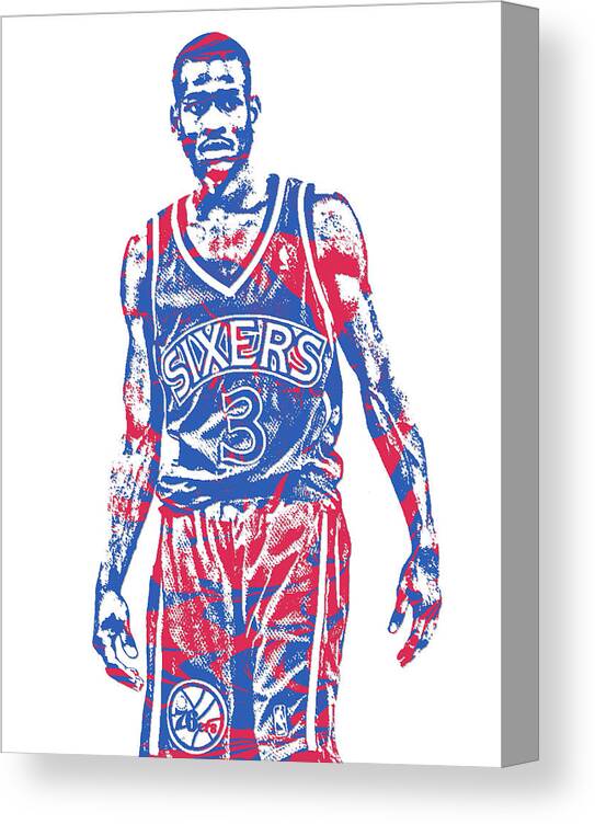 How to draw Allen Iverson from the Philadelphia 76ers