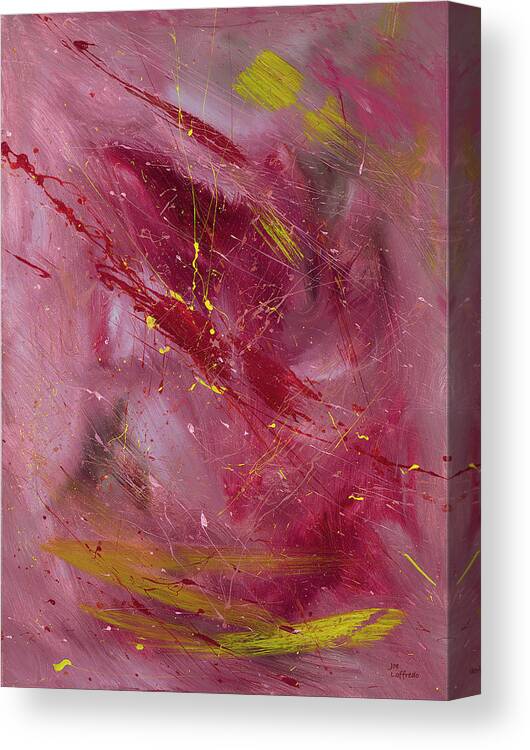 Amber Canvas Print featuring the painting Amber Storm 90 by Joe Loffredo