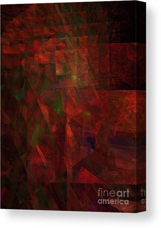 Abstract Canvas Print featuring the digital art Andee Design Abstract 135 2017 by Andee Design