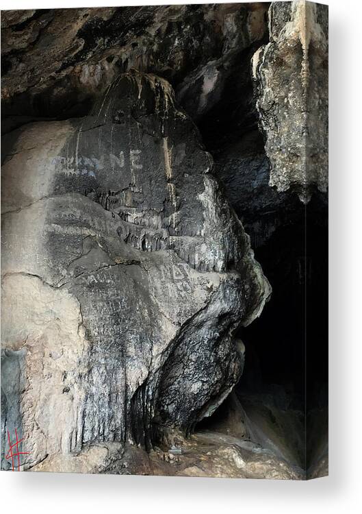 Colette Canvas Print featuring the photograph Antiparos Island Grotte Greece by Colette V Hera Guggenheim