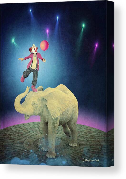 3d Canvas Print featuring the digital art Applause by Jutta Maria Pusl