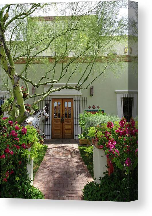 Old Canvas Print featuring the photograph Artful Entrance by Gordon Beck