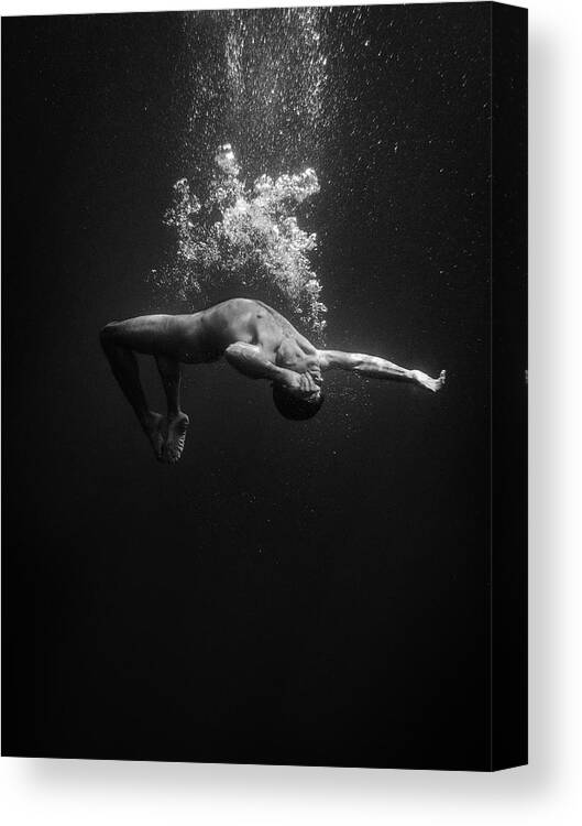 Swim Canvas Print featuring the photograph Ascension by Gemma Silvestre
