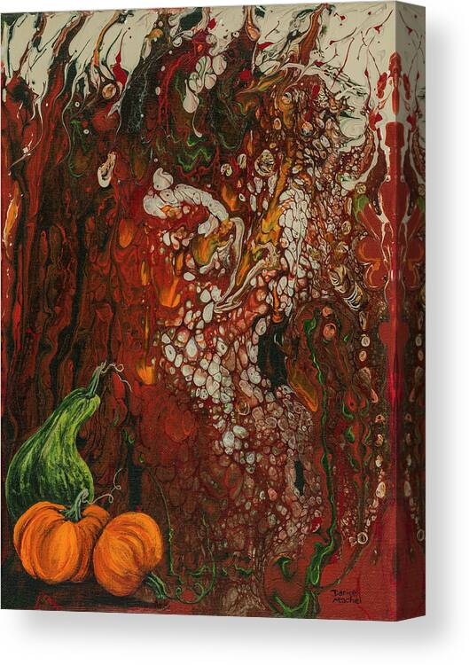 Abstract Canvas Print featuring the painting Autumn Harvest by Darice Machel McGuire