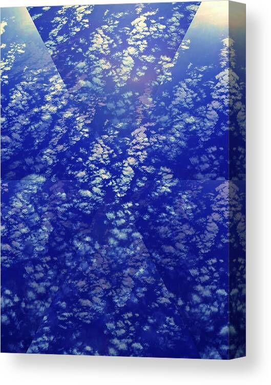 Azzurro Canvas Print featuring the photograph Azzurro by Dietmar Scherf