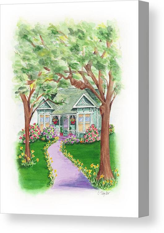 Ashland Canvas Print featuring the painting B Street by Lori Taylor