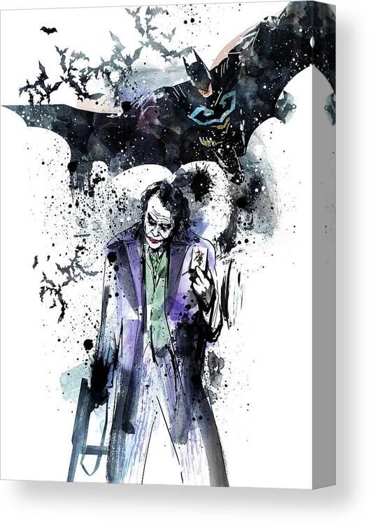 Batman and the joker's art work 