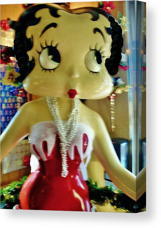 Girl Canvas Print featuring the photograph Betty Boob 3 by Jeanette Oberholtzer