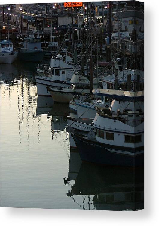 Boats Canvas Print featuring the photograph Blind Faith by Donna Thomas