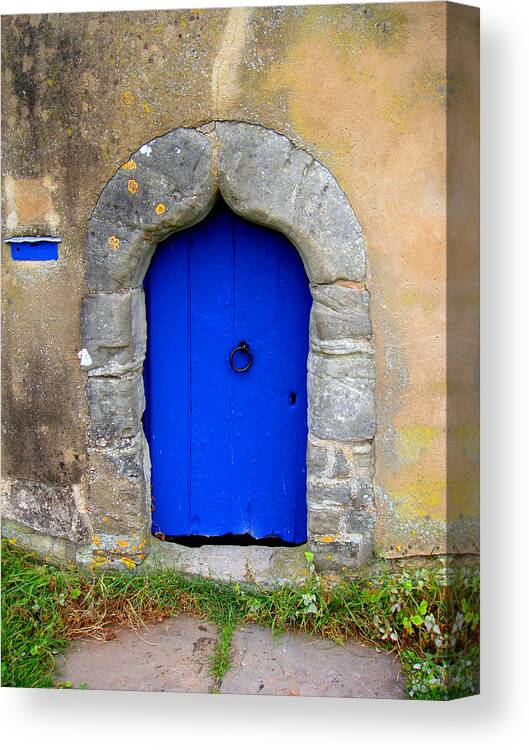 Door Canvas Print featuring the photograph Blue Door by Roberto Alamino