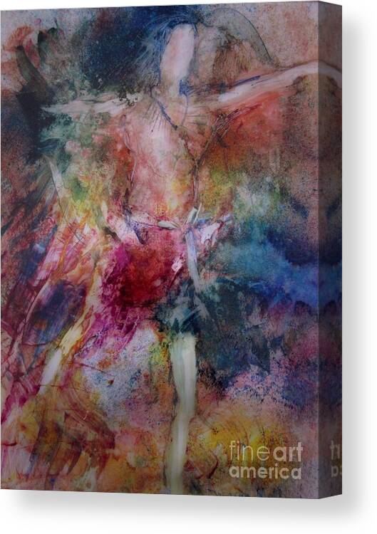 Runner Canvas Print featuring the painting Breakthrough by Deborah Nell