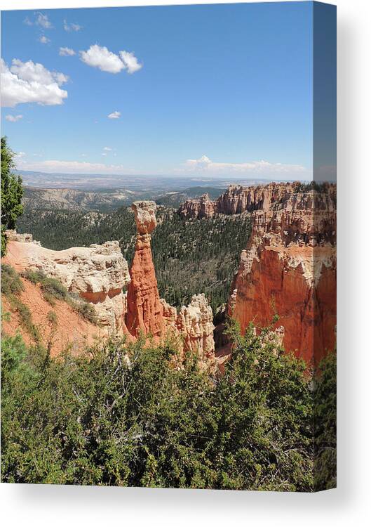 Bryce Canyon Canvas Print featuring the photograph Bryce Canyon Formations by Jayne Wilson