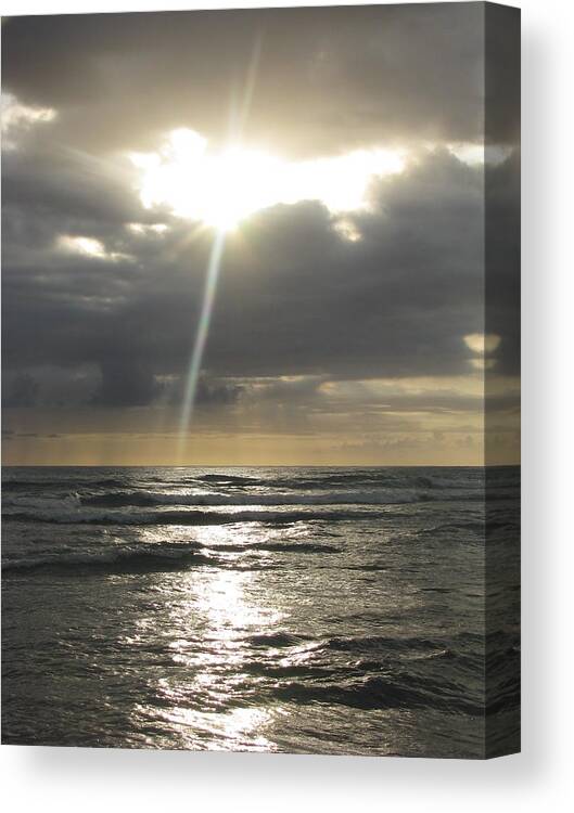 Sun Canvas Print featuring the photograph Calm before the Storm by Anthony Trillo