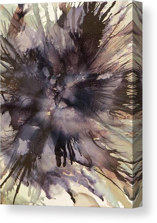 Abstract Canvas Print featuring the painting Capable by Soraya Silvestri