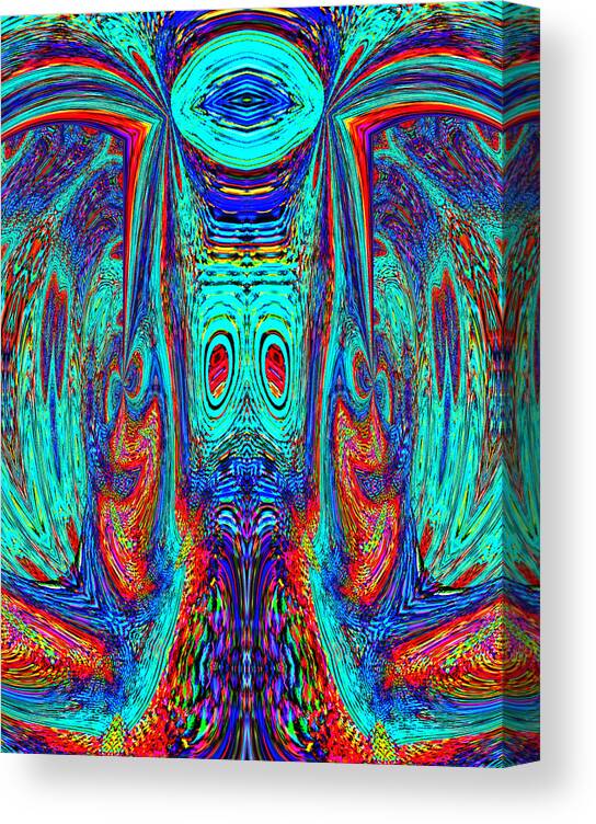 James Smullins Canvas Print featuring the digital art Catnip overdose by James Smullins