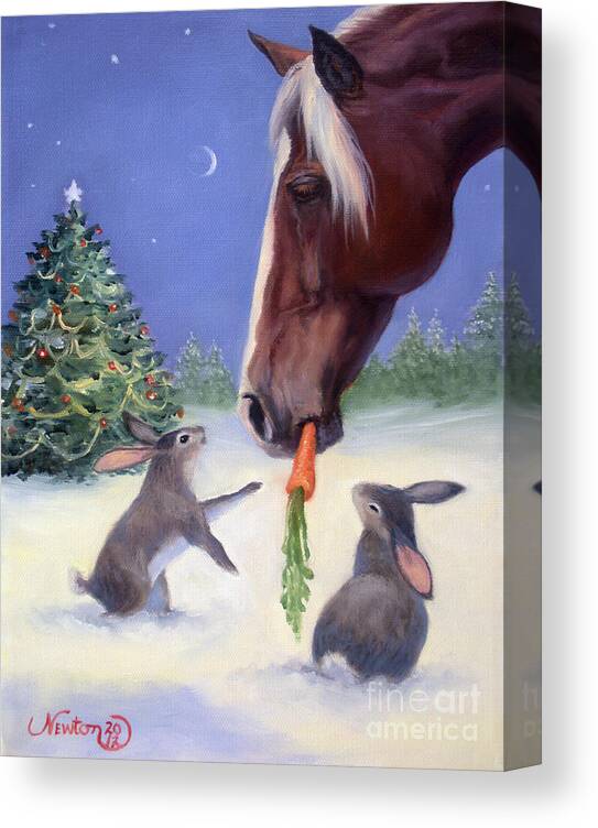 Holiday Canvas Print featuring the painting Christmas 2012 #2 by Jeanne Newton Schoborg