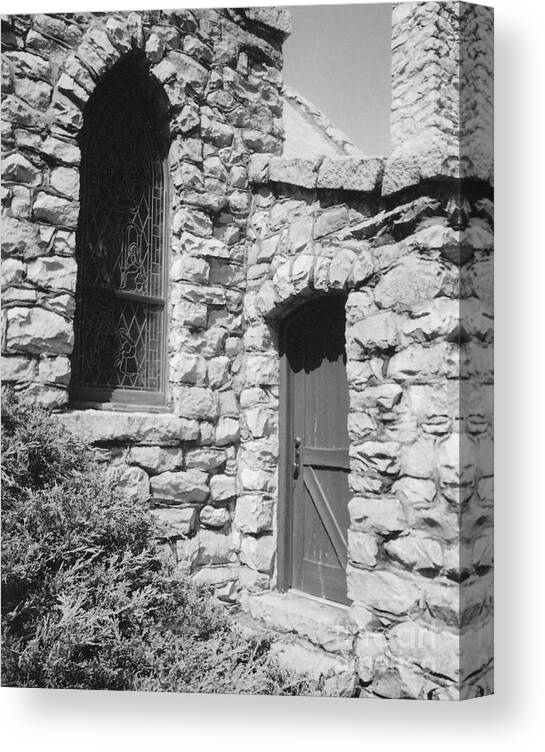 Church Canvas Print featuring the photograph Church Doors by Cat Rondeau