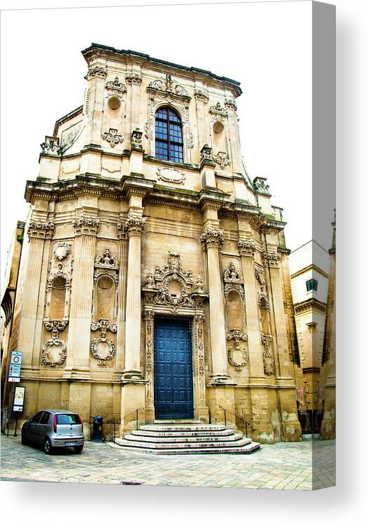 Architecture Canvas Print featuring the photograph Church of St Chiari by Steven Myers