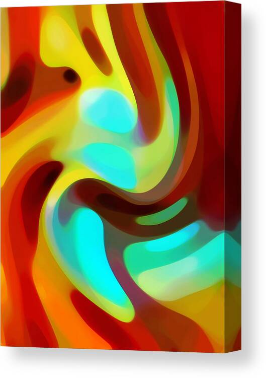 Abstract Canvas Print featuring the painting Color Rhythm by Amy Vangsgard