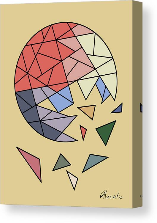 Abstract Canvas Print featuring the digital art Constant Evolution by Absentis Designs