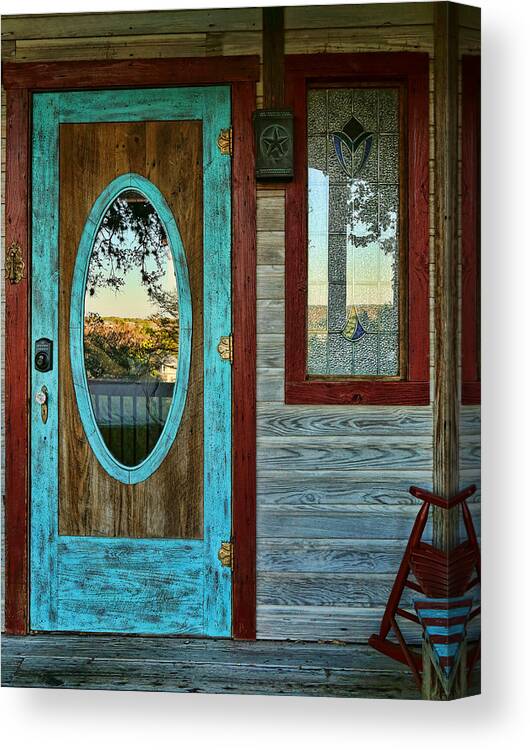 Country Canvas Print featuring the photograph Country Door by Judy Vincent
