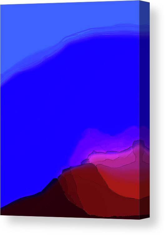 Abstract Canvas Print featuring the digital art Craquelure by Gina Harrison