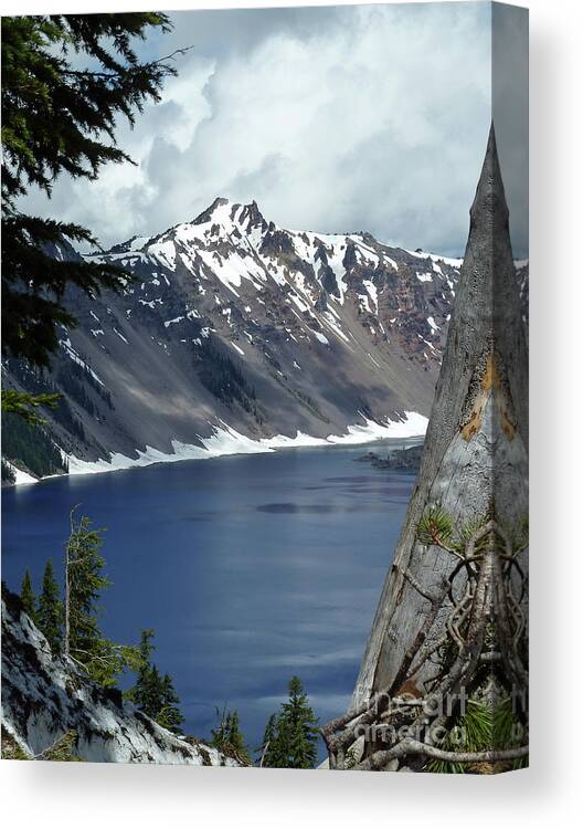 Crater Lake 6 Canvas Print featuring the photograph Crater Lake 6 by Two Hivelys