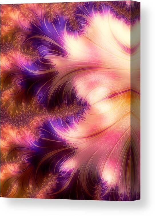 Cream Canvas Print featuring the photograph Cream and Purple Haze by Diane Lindon Coy