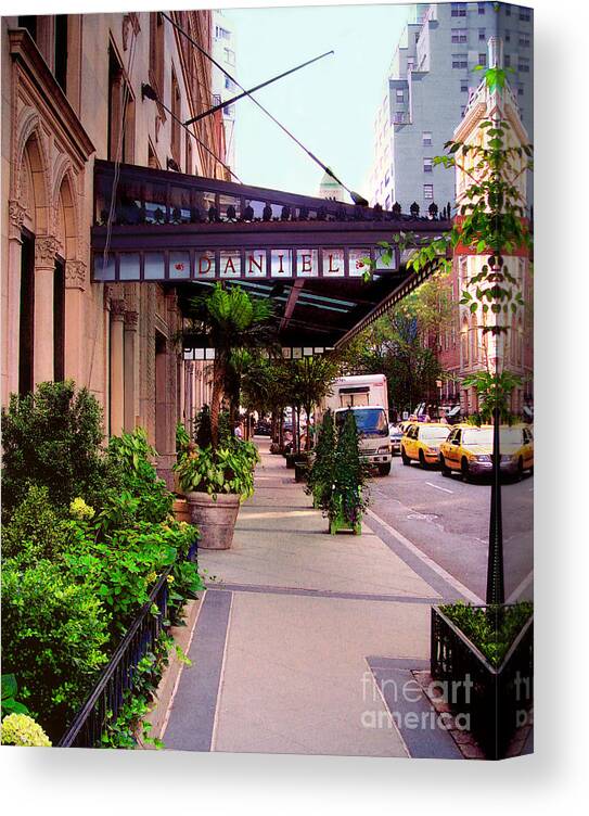 Restaurant Canvas Print featuring the photograph Daniel Restaurant in NYC by Madeline Ellis