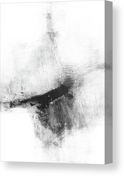 Abstract Canvas Print featuring the painting Delve 5 by Janine Aykens