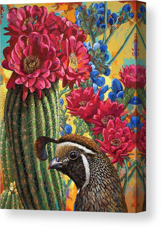 Desert Canvas Print featuring the painting Desert Dreaming by David Palmer