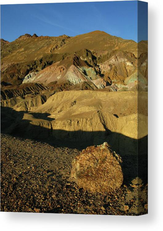 Death Valley Canvas Print featuring the photograph Desert Hills by Inge Riis McDonald