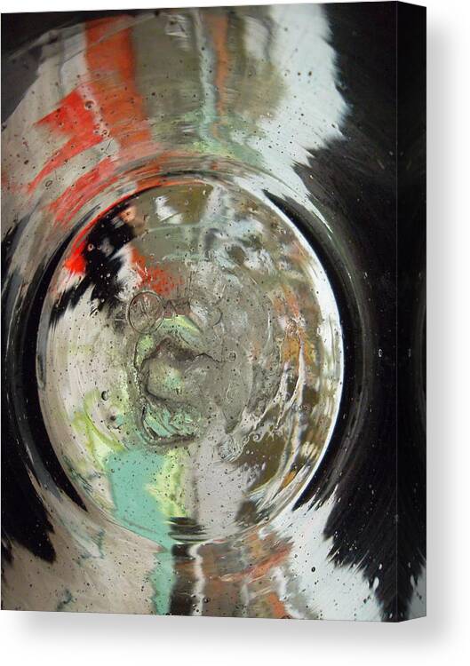 Abstract Canvas Print featuring the digital art Down the Rabbit Hole by Susan Esbensen