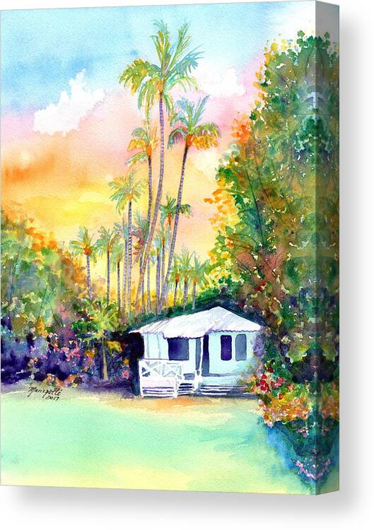 Prints Canvas Print featuring the painting Dreams of Kauai 3 by Marionette Taboniar