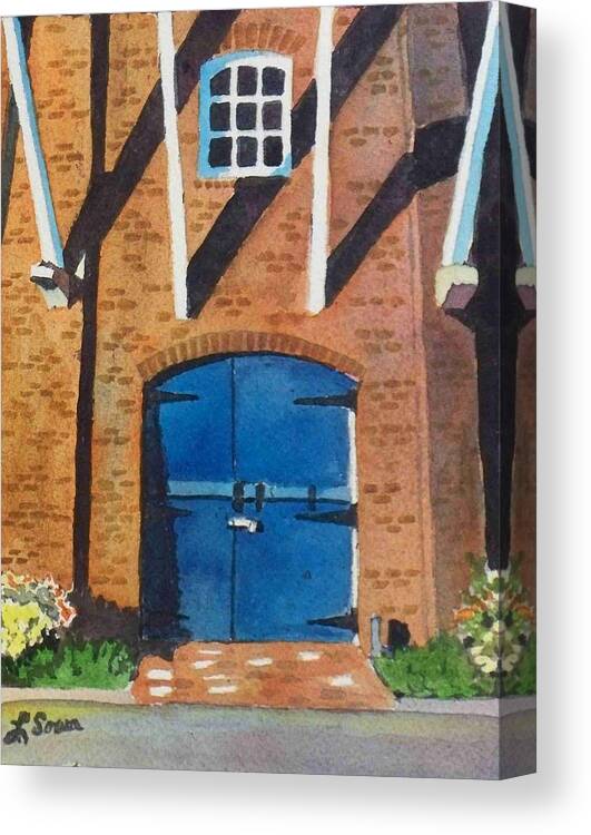 Doors Canvas Print featuring the painting Dutch Door by LeAnne Sowa