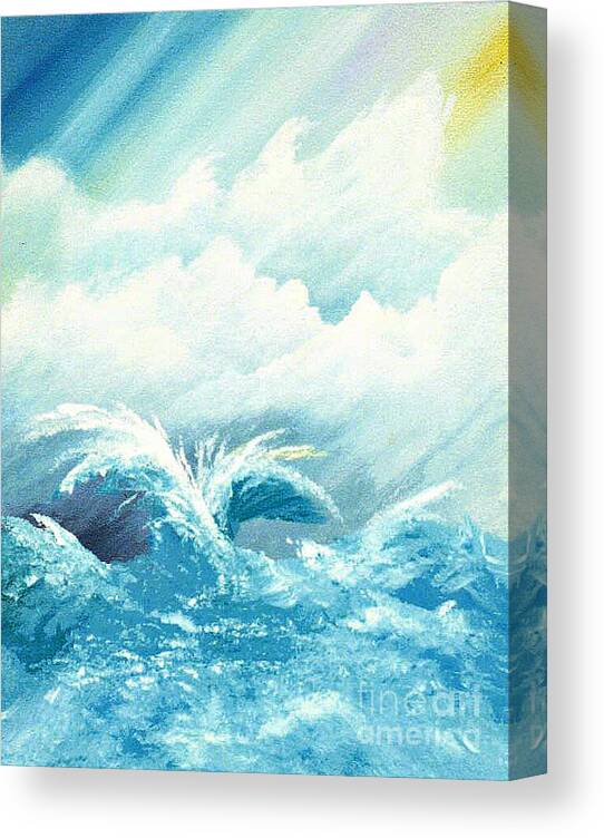 Painting Of Water Canvas Print featuring the painting Emotion by David Neace