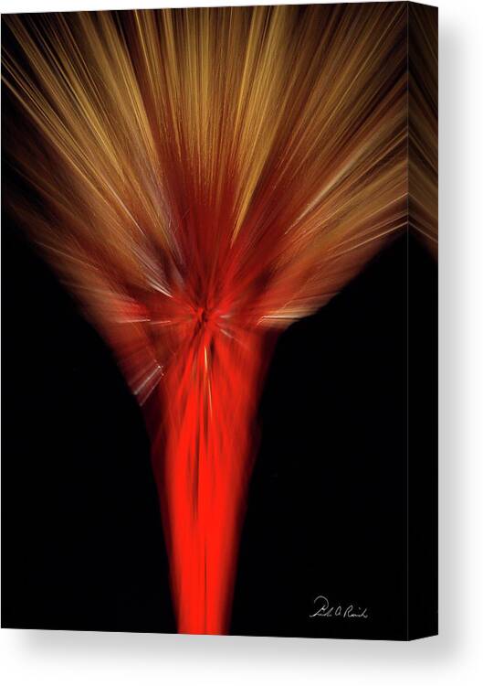 Color Canvas Print featuring the photograph Exotic Wheat in Red by Frederic A Reinecke