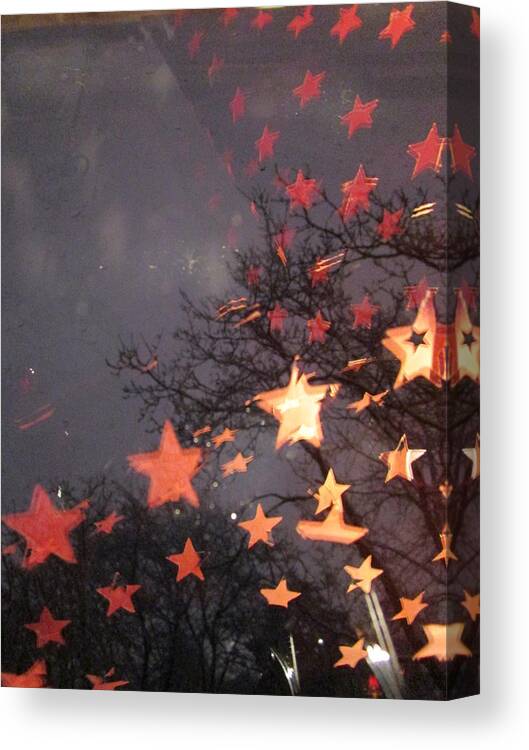 Stars Canvas Print featuring the photograph Falling stars and I wish.... by Rosita Larsson