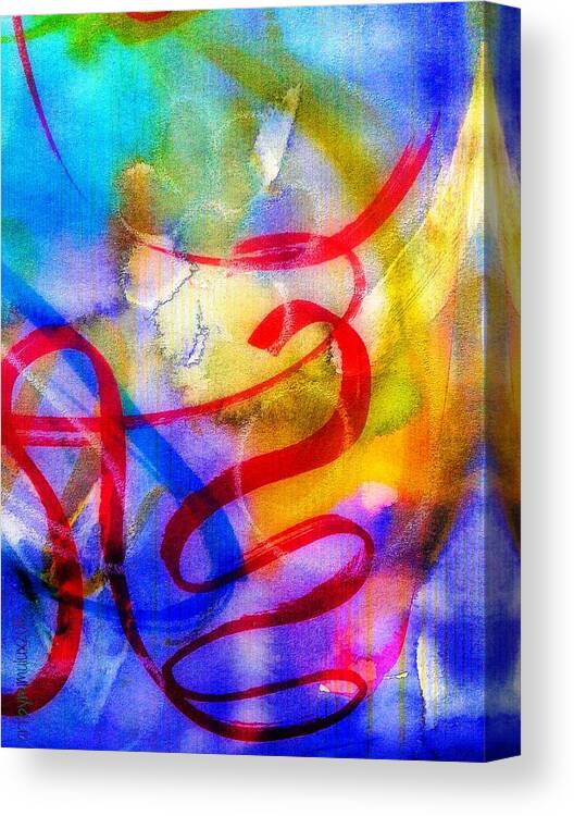 Inspired Canvas Print featuring the mixed media Feeling Inspired by Mimulux Patricia No