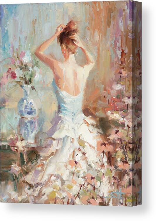 Romance Canvas Print featuring the painting Figurative II by Steve Henderson