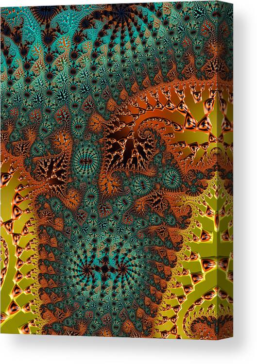 3-d Fractal Canvas Print featuring the photograph Filigree and Lace by Ronda Broatch