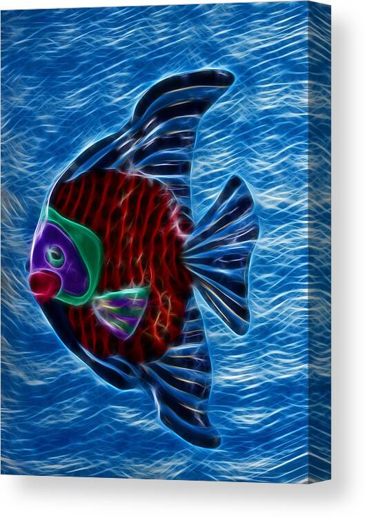Fish Canvas Print featuring the photograph Fish In Water by Shane Bechler