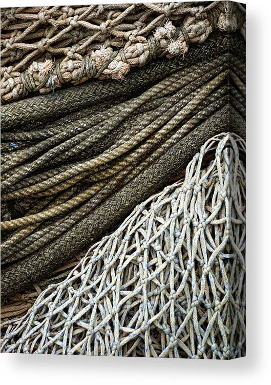 Fishing Canvas Print featuring the photograph Fishing Nets by Carol Leigh